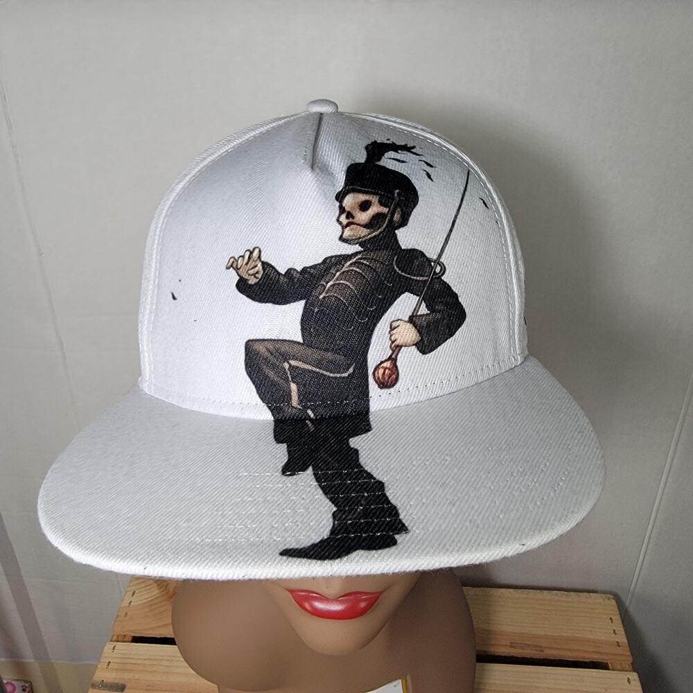 My Chemical Romance White Snapback Ballcap The Black Parade March